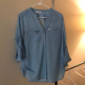 Calvin Klein 3/4 sleeve blouse